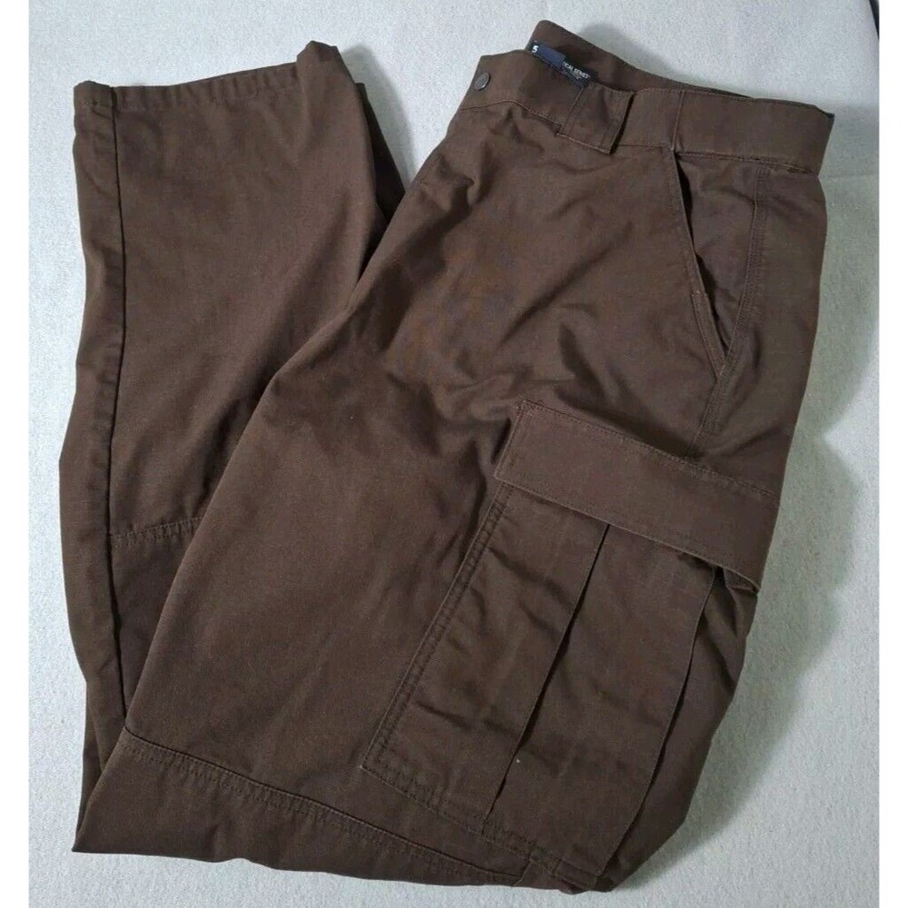 5.11 Tactical TDU RIPSTOP PANTS 2XL L Inseam Long Brown Cargo Reinforced Seat